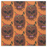 Custom color Ice Cream Skull fabric