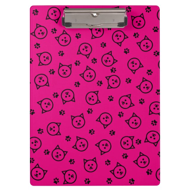 Custom Color Kitty Pattern Clipboard (Front)