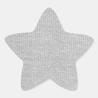 Custom Color Knit Texture Star Sticker