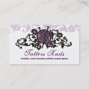 custom color knitting needles yarn goth lace card