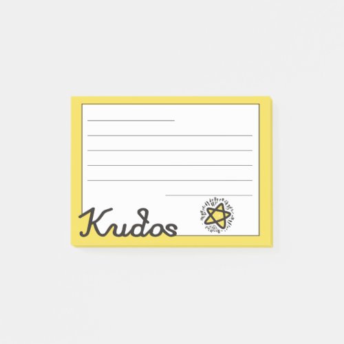 Custom color kudos employee recognition post_its post_it notes