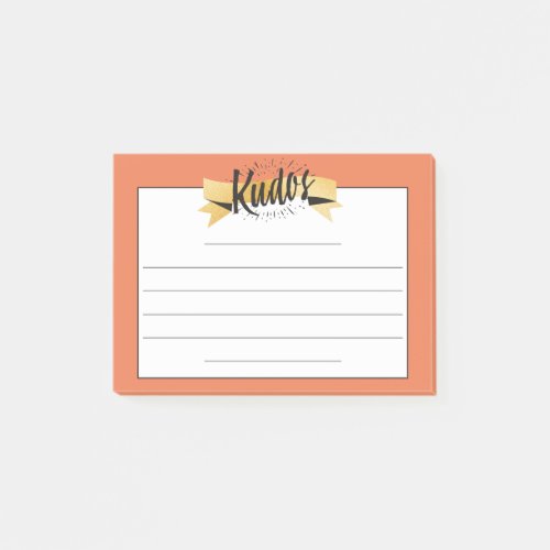 Custom color kudos employee recognition post_its post_it notes