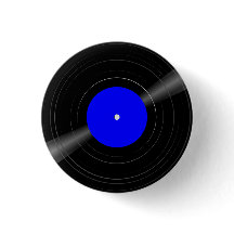 Custom Color Label LP Vinyl Record Pin Button
