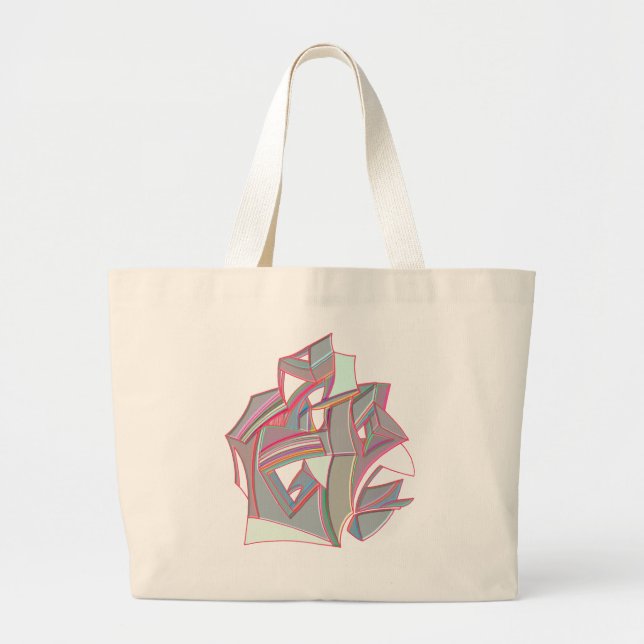 Custom Color Large Tote Bag (Front)