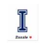 Custom color letter I sporty college font alphabet Sticker