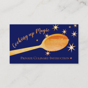 Custom color magic spoon culinary business card