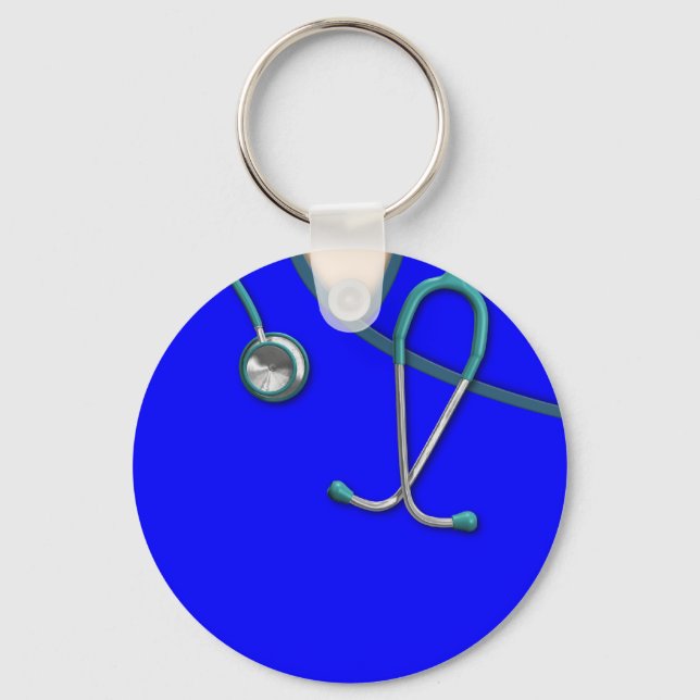 Custom Color Medical Scrubs Keychain (Front)