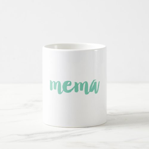 Custom Color Mema Grandma Mug  Grandparents Gifts