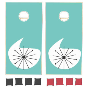 CUSTOM COLOR - Mid Century Modern  Cornhole Set
