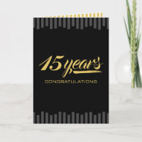 Custom color milestone employee anniversary card