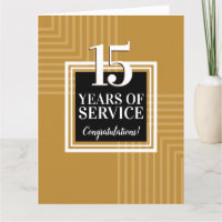 Custom color milestone  employee anniversary card