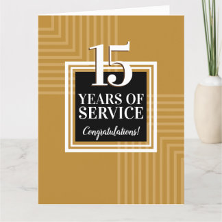 Custom color milestone employee anniversary card