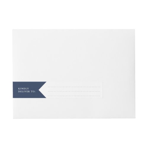 Custom Color Monogram Address Wrap Around Address Label