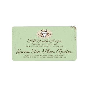 Custom color mortar pestle handmade soap labels
