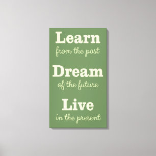 Custom color Motivational Quote canvas print