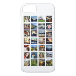 Custom Color Multi Photo Instagram Collage iPhone 8/7 Case
