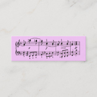 Custom Color Musical Notes Profile Card