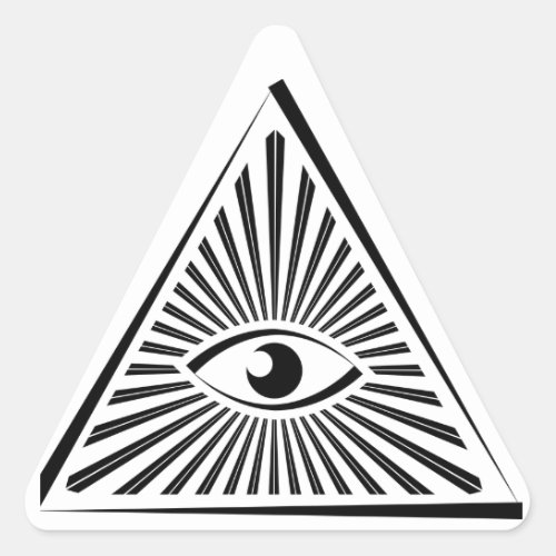 Custom Color Mystery Eye Spy Pyramid NSA Echelon Triangle Sticker