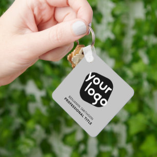 Custom Color Name Title Add Your Logo Here Branded Keychain