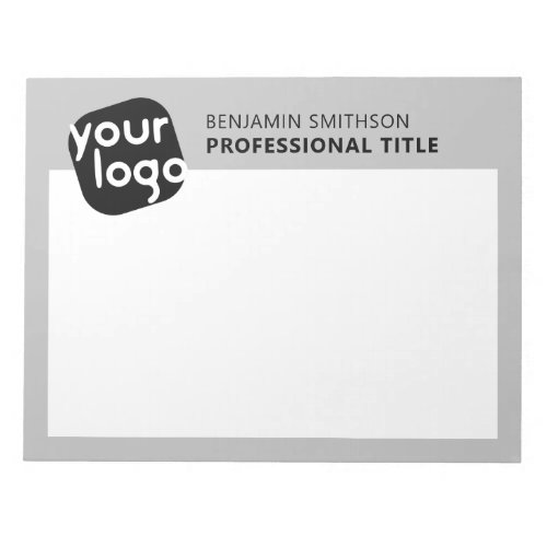 Custom Color Name Title Add Your Logo Here Branded Notepad