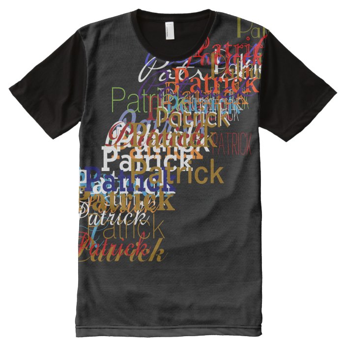 Custom Color Names Cloud All Over Print T Shirt Zazzle Com