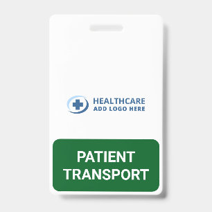 Custom Color Patient Transport Companion Badge