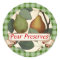 Custom color pear tree fruit canning label