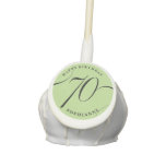 Custom Color Personalized 70th Birthday Cake Pops at Zazzle