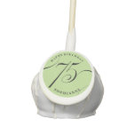 Custom Color Personalized 75th Birthday Cake Pops at Zazzle