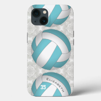 custom color personalized girl's volleyball iPhone 13 case