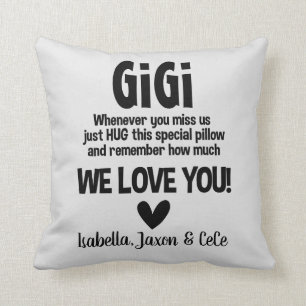 Custom Color Personalized Grandparent Pillow