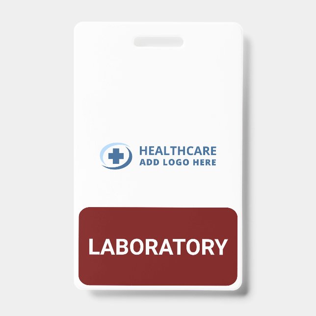 Custom Color Phlebotomist Laboratory Companion Badge (Front)