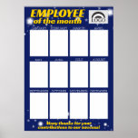 Custom Color Photo Employee Of The Month Display P Poster at Zazzle