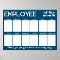 Custom color photo employee of the month display p