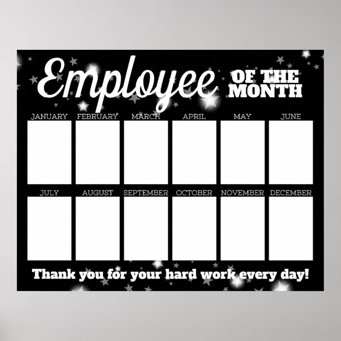 Custom Color Photo Employee Of The Month Display Poster Zazzle Com Custom Color Photo Employee Of The Month Display Poster Zazzle Com