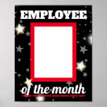 Custom Color Photo Insert Employee Of The Month Po Poster at Zazzle