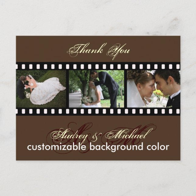 Custom Color/Photos Thank you postcards (Front)