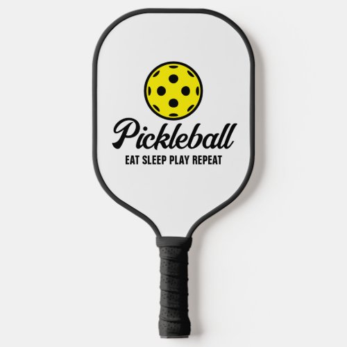 Custom color pickleball paddle with funny quote