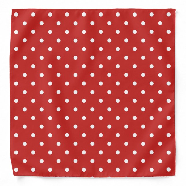 Custom Color Polka Dot Pattern Bandana (Front)