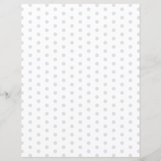 Custom Color Polka Dots on White Scrapbook Paper