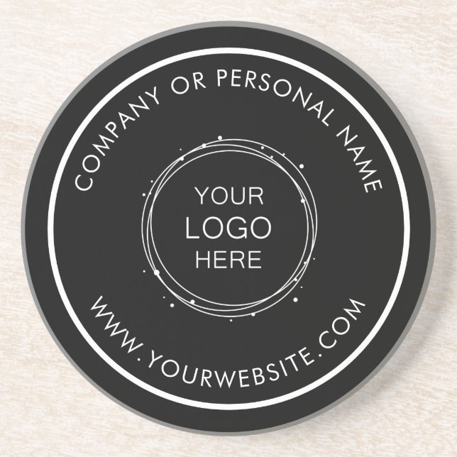 Custom Color Promotional Business Logo Branded Coaster (Front)