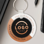 Custom Color Promotional Business Logo Branded Keychain<br><div class="desc">Easily personalize this coaster with your own company logo or custom image. You can change the background color to match your logo or corporate colors. Custom branded keychains with your business logo are useful and lightweight giveaways for clients and employees while also marketing your business. No minimum order quantity. Bring...</div>