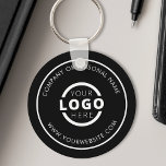 Custom Color Promotional Business Logo Branded Keychain<br><div class="desc">Easily personalize this coaster with your own company logo or custom image. You can change the background color to match your logo or corporate colors. Custom branded keychains with your business logo are useful and lightweight giveaways for clients and employees while also marketing your business. No minimum order quantity. Design...</div>