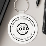 Custom Color Promotional Business Logo Branded Keychain<br><div class="desc">Easily personalize this coaster with your own company logo or custom image. You can change the background color to match your logo or corporate colors. Custom branded keychains with your business logo are useful and lightweight giveaways for clients and employees while also marketing your business. No minimum order quantity. Bring...</div>