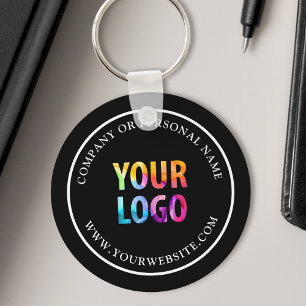 Custom Color Promotional Business Logo Branded Keychain