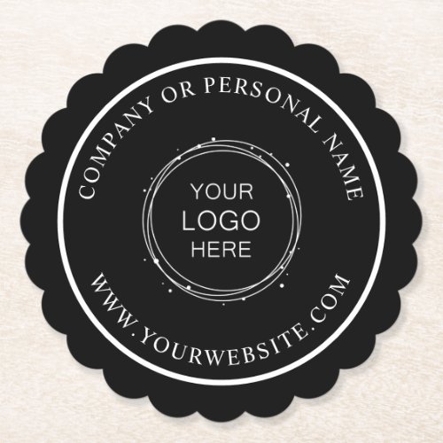 Custom Color Promotional Business Logo Branded Paper Coaster