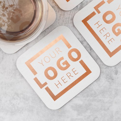 Custom Color Promotional Business Logo Branded Square Paper Coaster