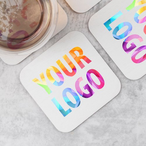 Custom Color Promotional Business Logo Branded Square Paper Coaster