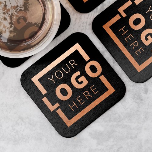 Custom Color Promotional Business Logo Branded Square Paper Coaster