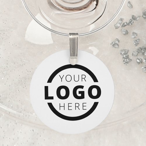 Custom Color Promotional Business Logo Branded Wine Charm